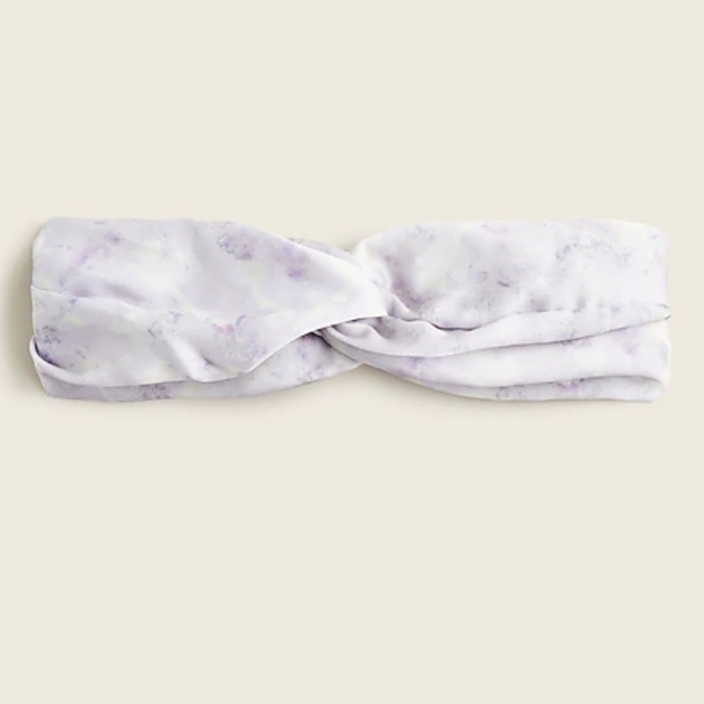 NWT Jcrew Light purple satin feel stretch headband #BF077 one size!